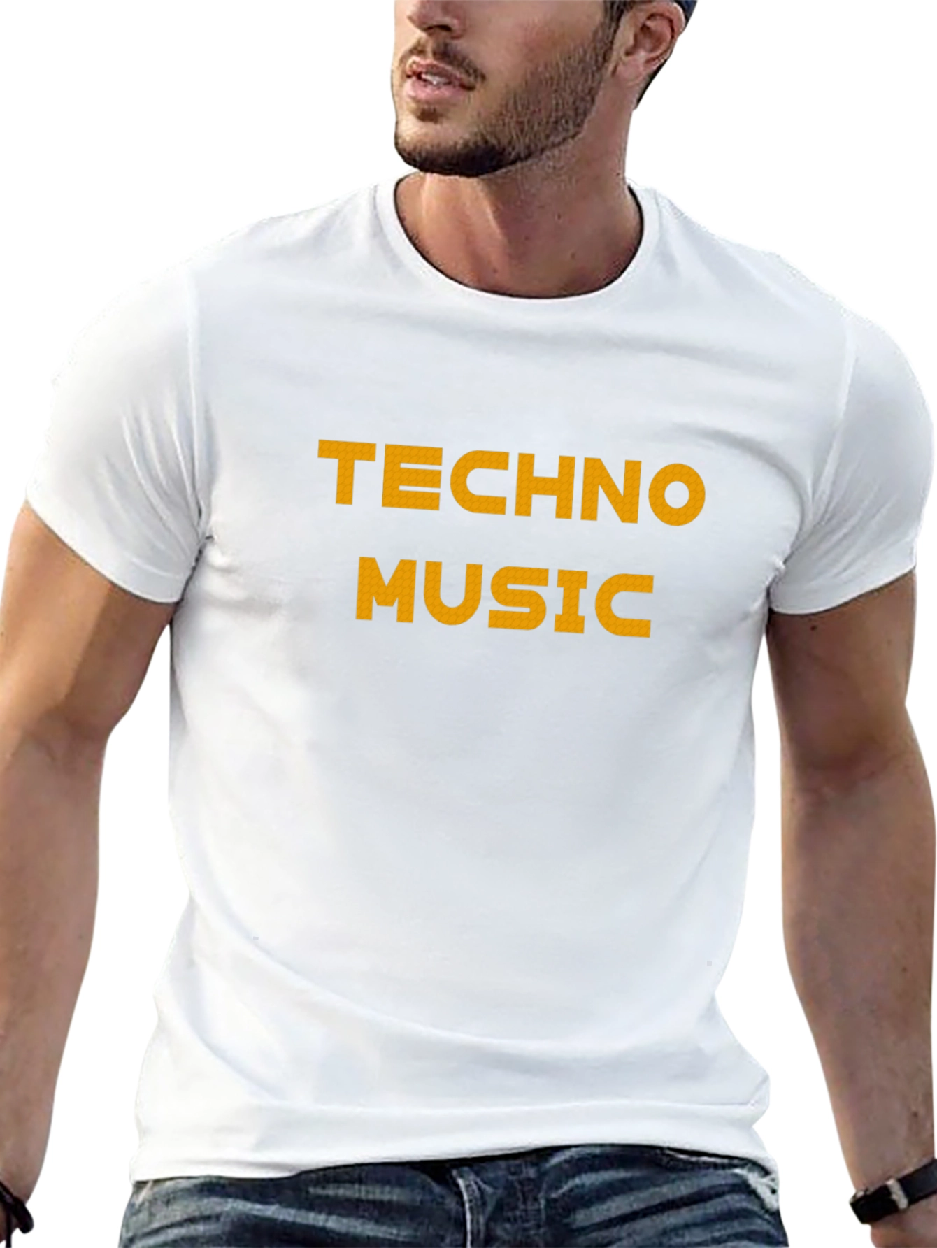 Techno Music Black T-Shirt