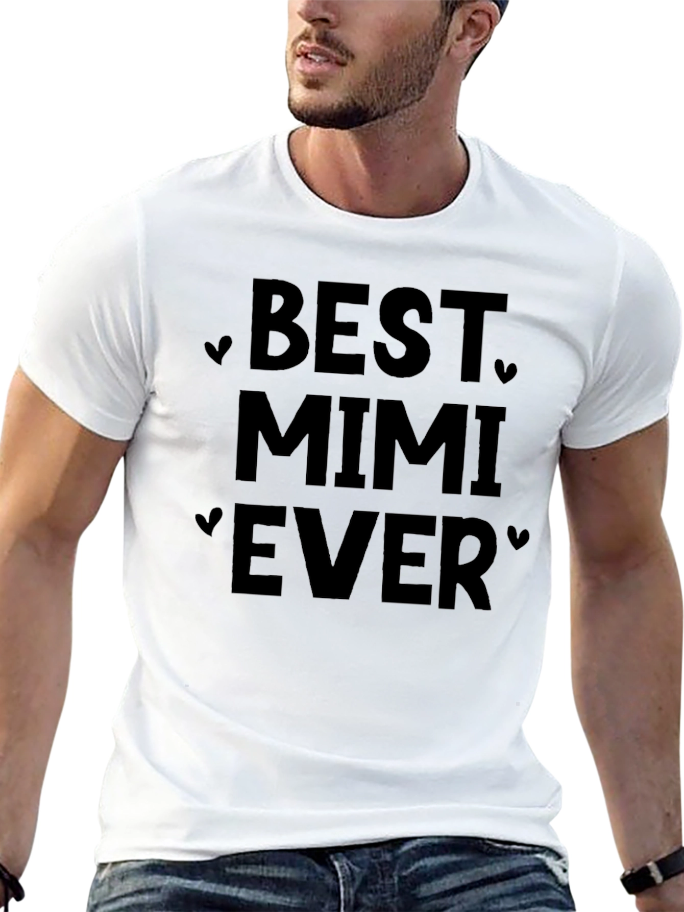 Best Mimi Ever Black Crewneck T-Shirt