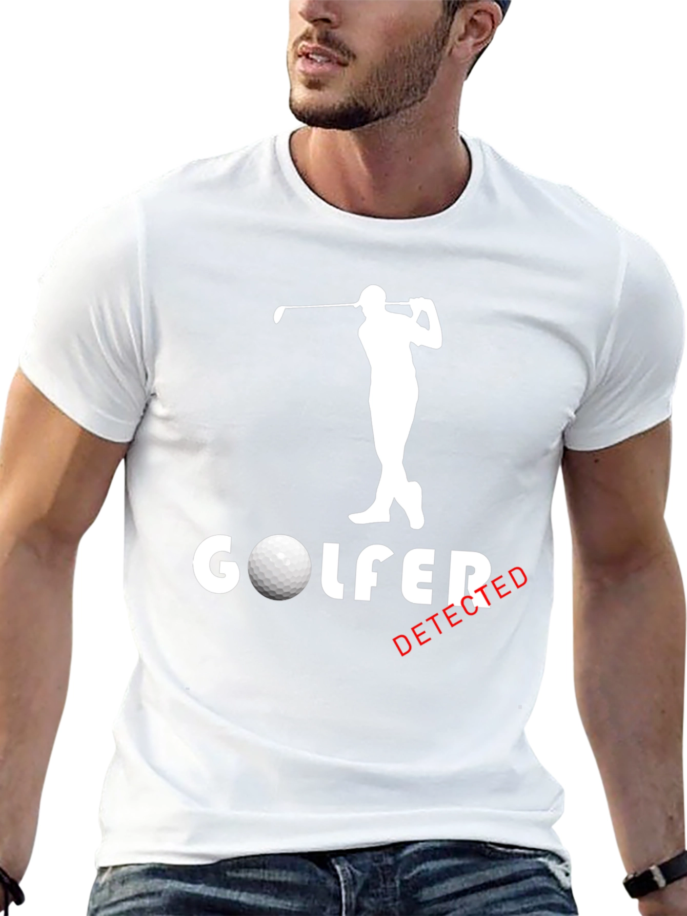 Golfer Detected Graphic T-Shirt