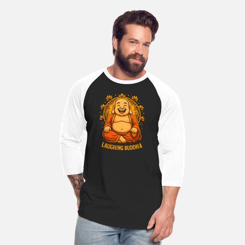 Laughing Buddha Cartoon Illustration | Zen Art