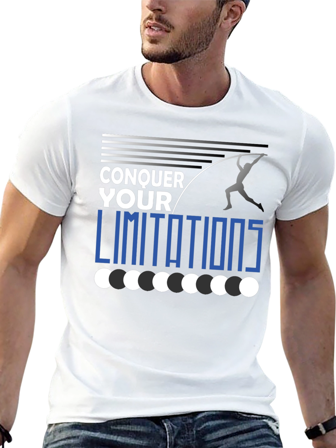 Conquer Your Limitations Graphic Tee Pole Vault