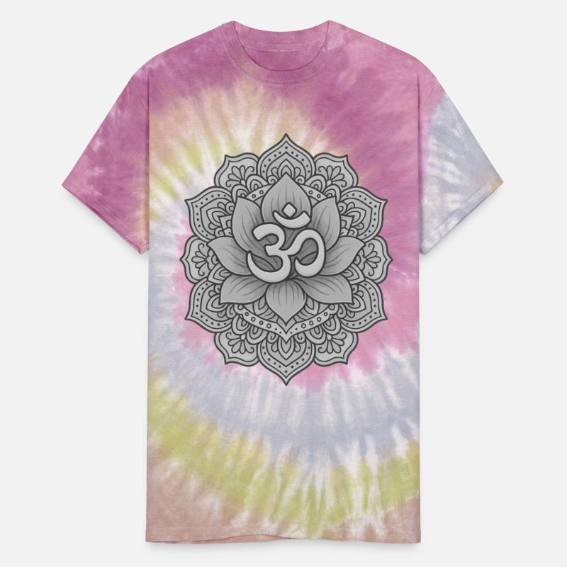 Lotus Mandala with Om Symbol – Mono Art