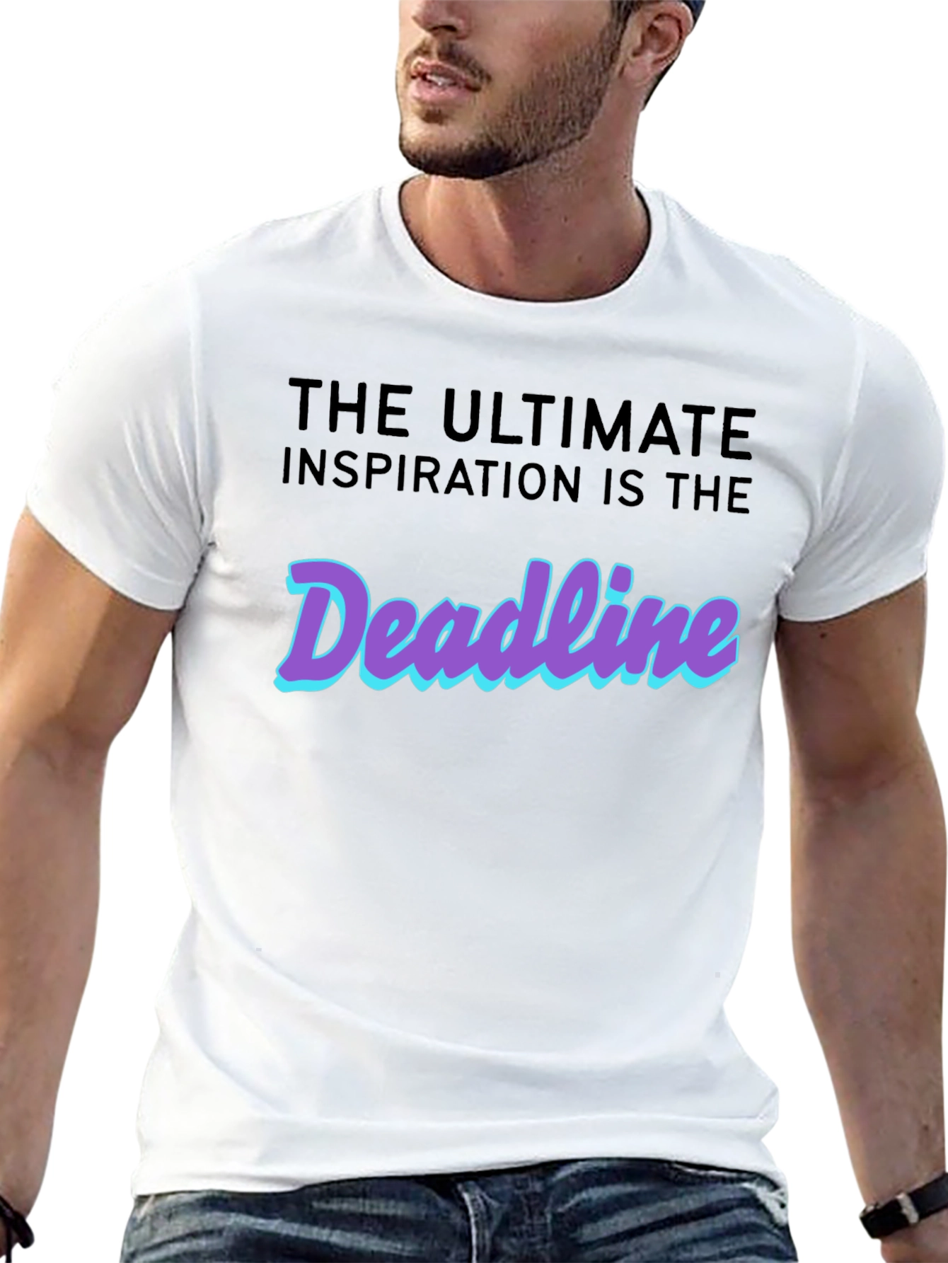 Deadline Inspiration T-Shirt - Black Cotton Tee