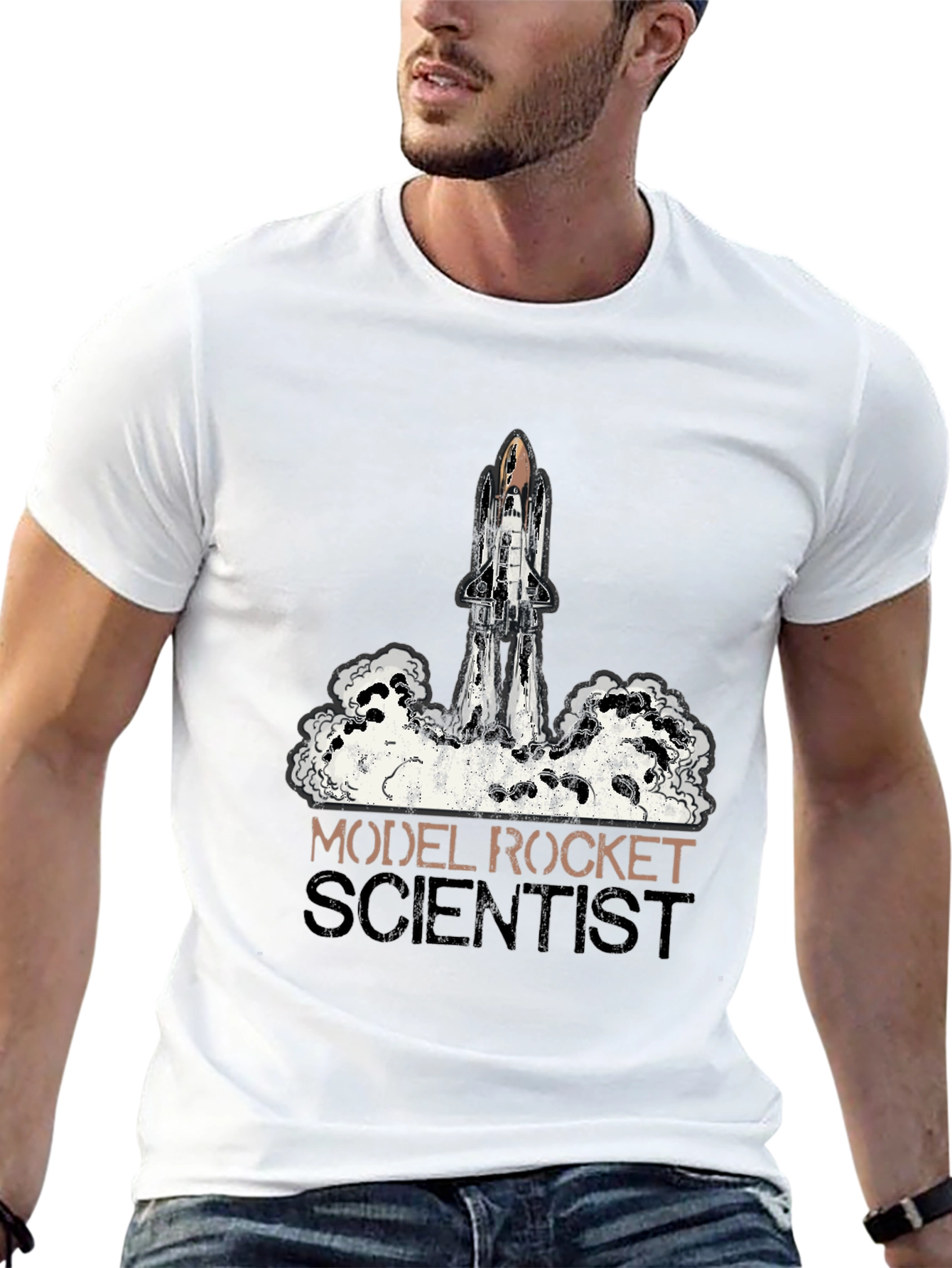 Model Rocket Scientist Graphic Tee