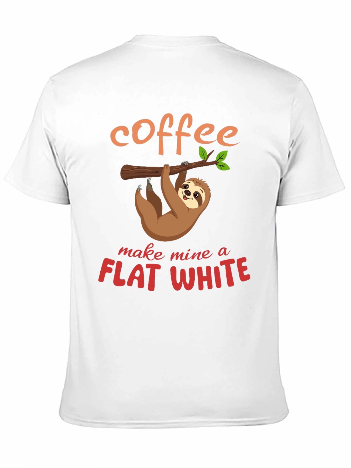 Sloth Coffee Flat White T-Shirt