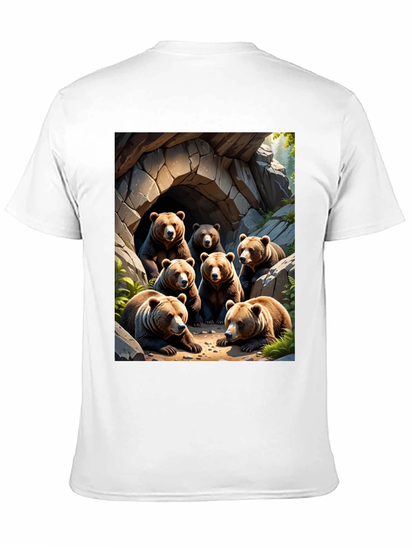 Bear Cave T-Shirt - Wildlife Graphic Tee
