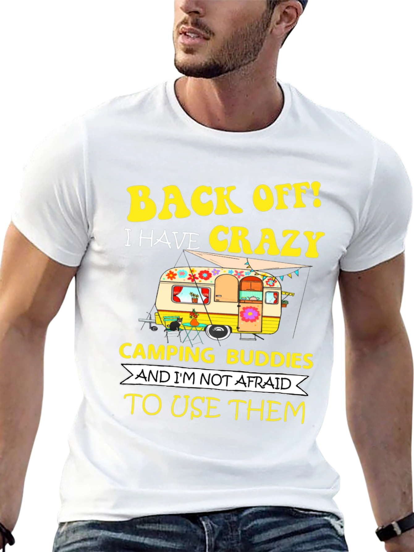 Crazy Camping Buddies Graphic Tee