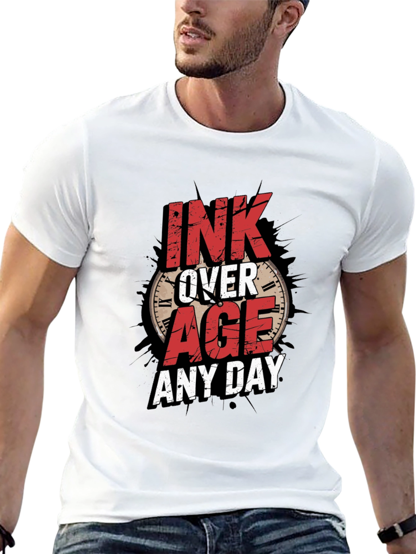 Ink Over Age Mens Graphic T-Shirt