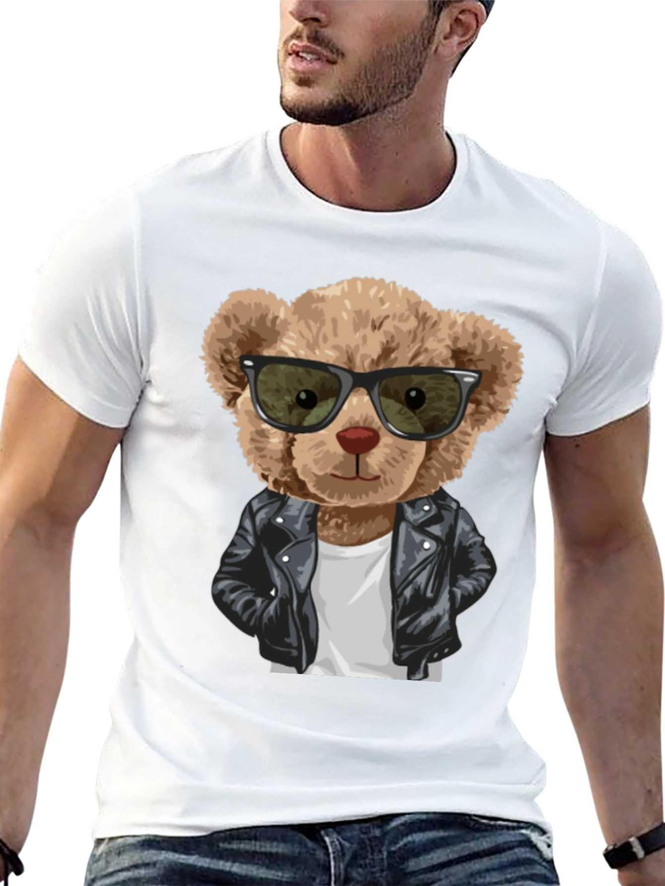 Cool Teddy Bear Graphic Tee