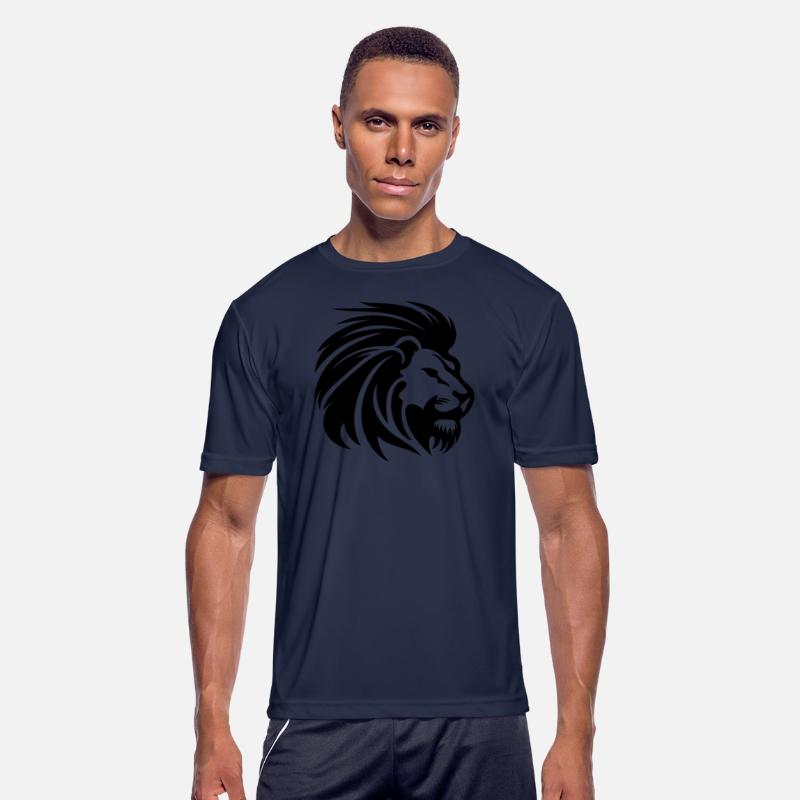 Mighty Lion Head With Mane Tattoo Style
