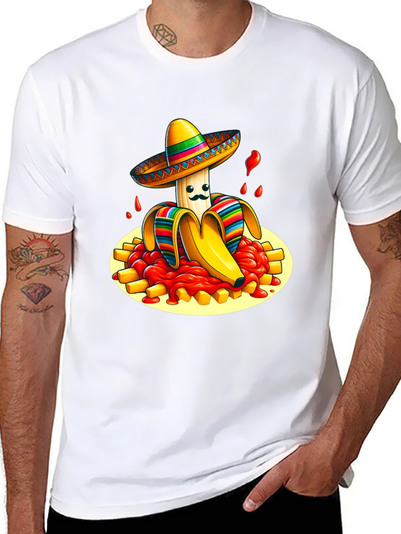 Funny Banana Sombrero T-Shirt