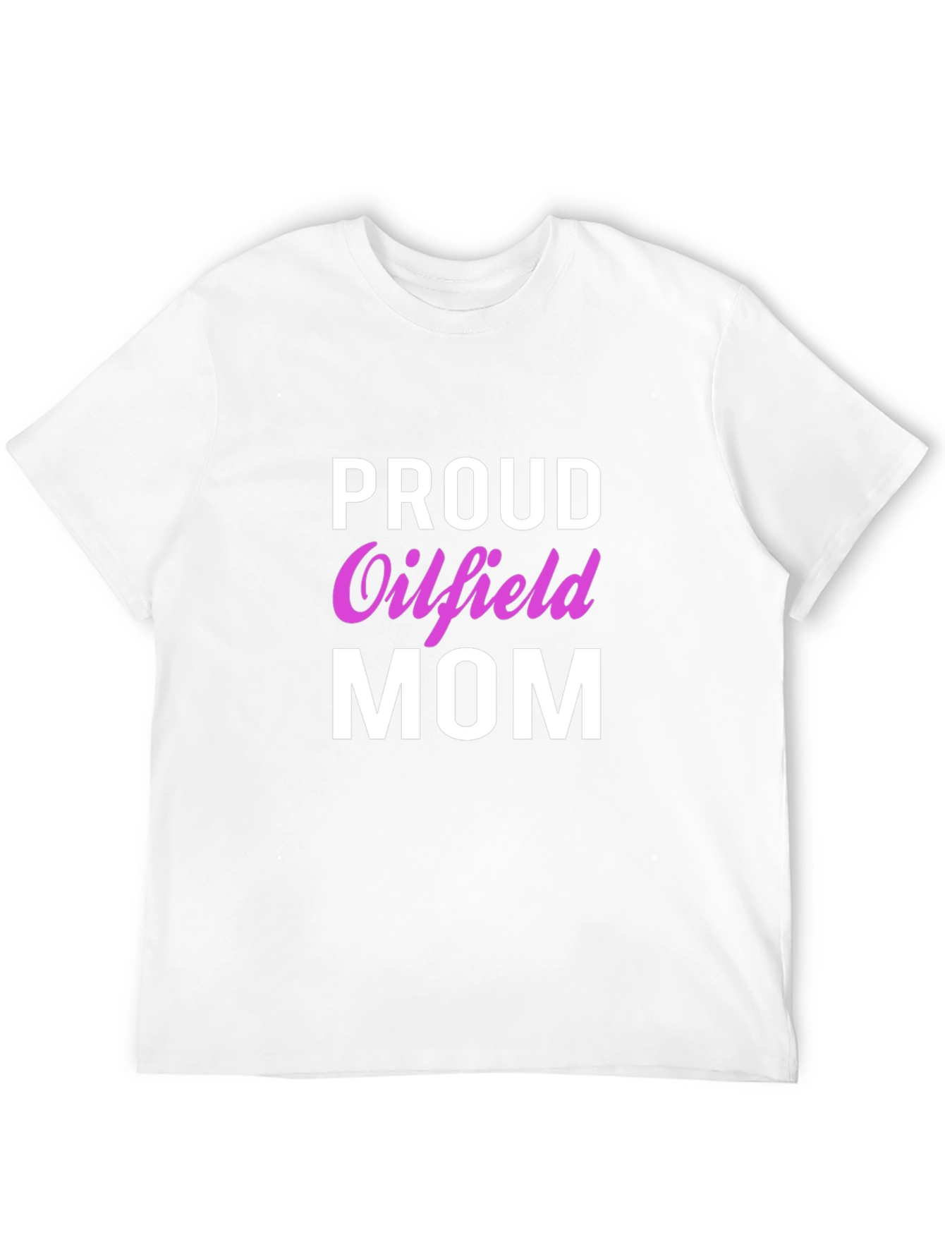 Proud Oilfield Mom T-Shirt - Black Crew Neck