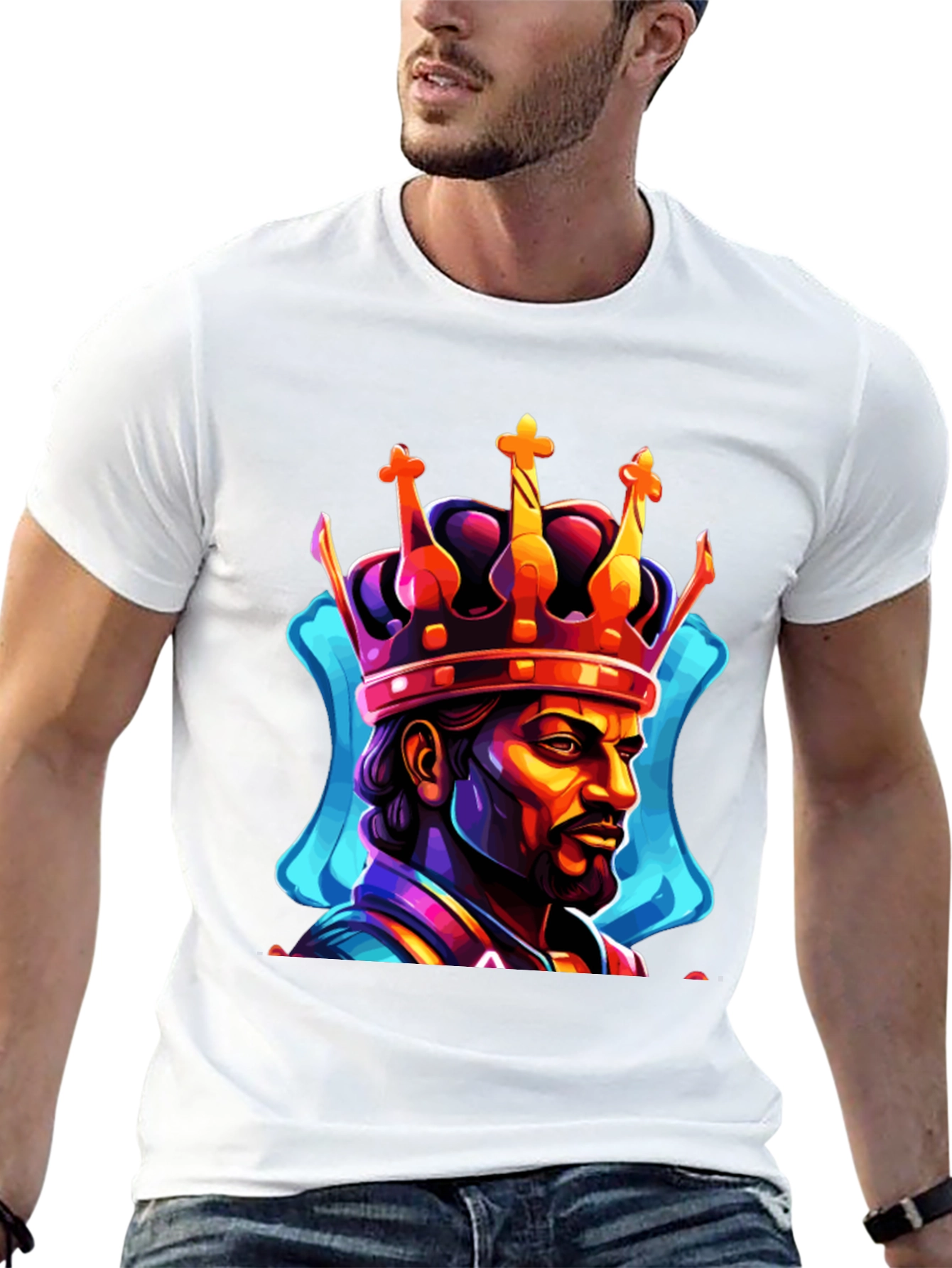 King Graphic Print T-Shirt - Bold Streetwear