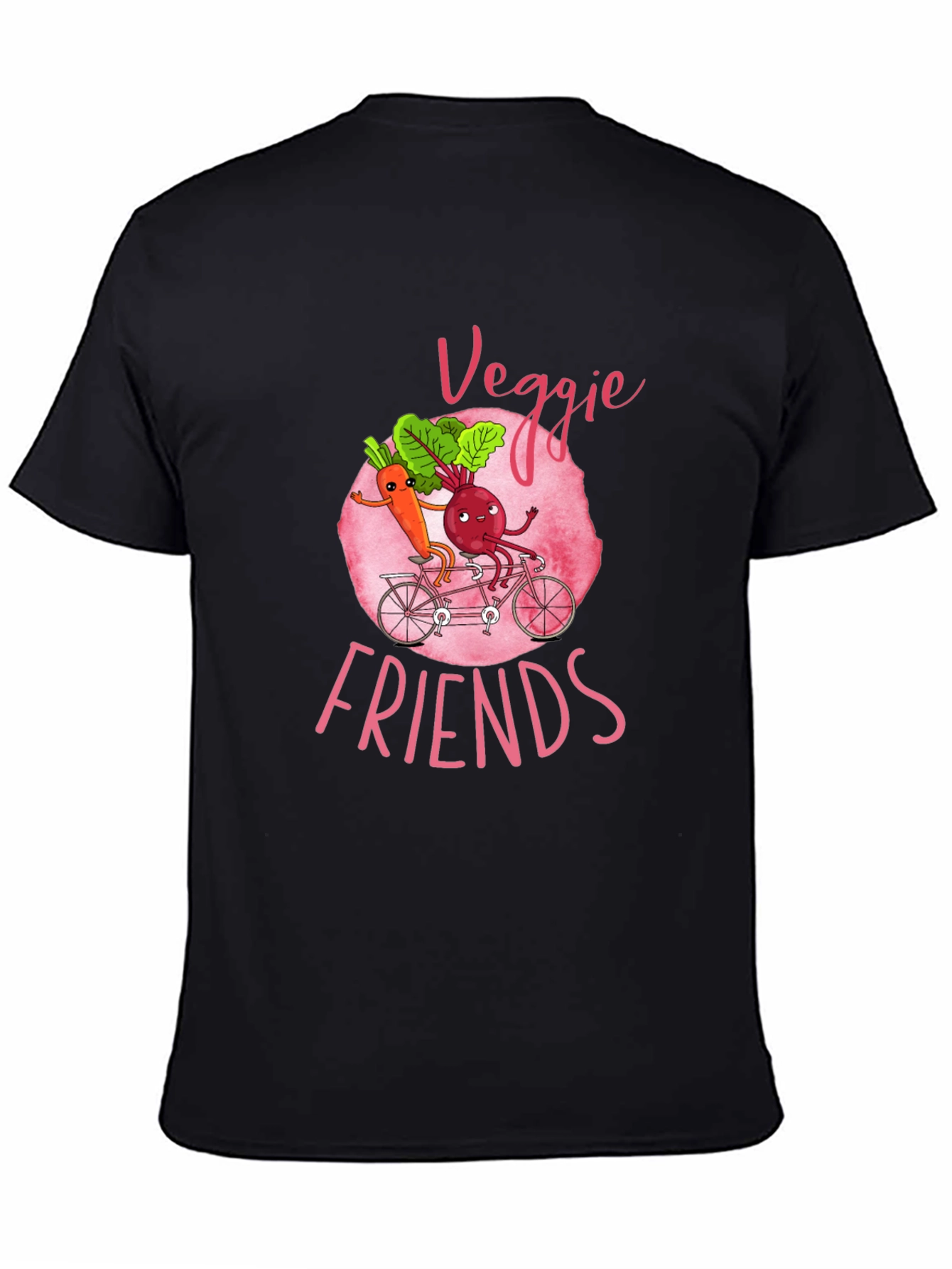 Veggie Friends Graphic T-Shirt - Cute Cartoon Design