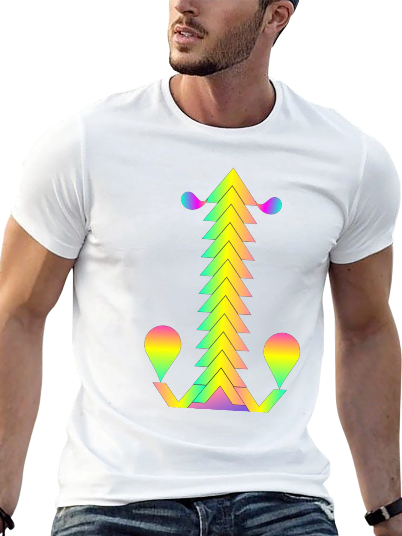 Geometric Gradient T-Shirt