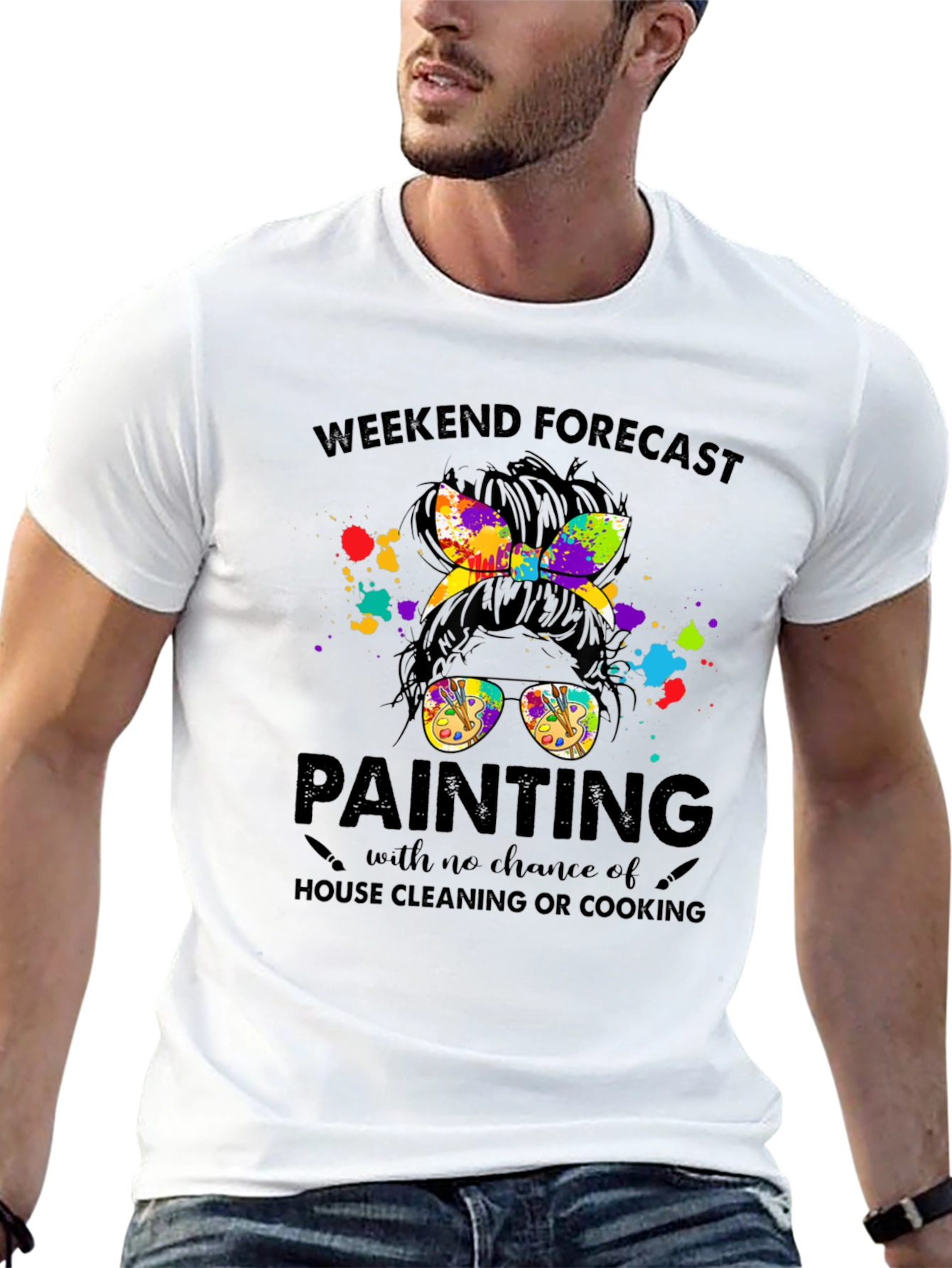 Weekend Forecast Painting T-Shirt