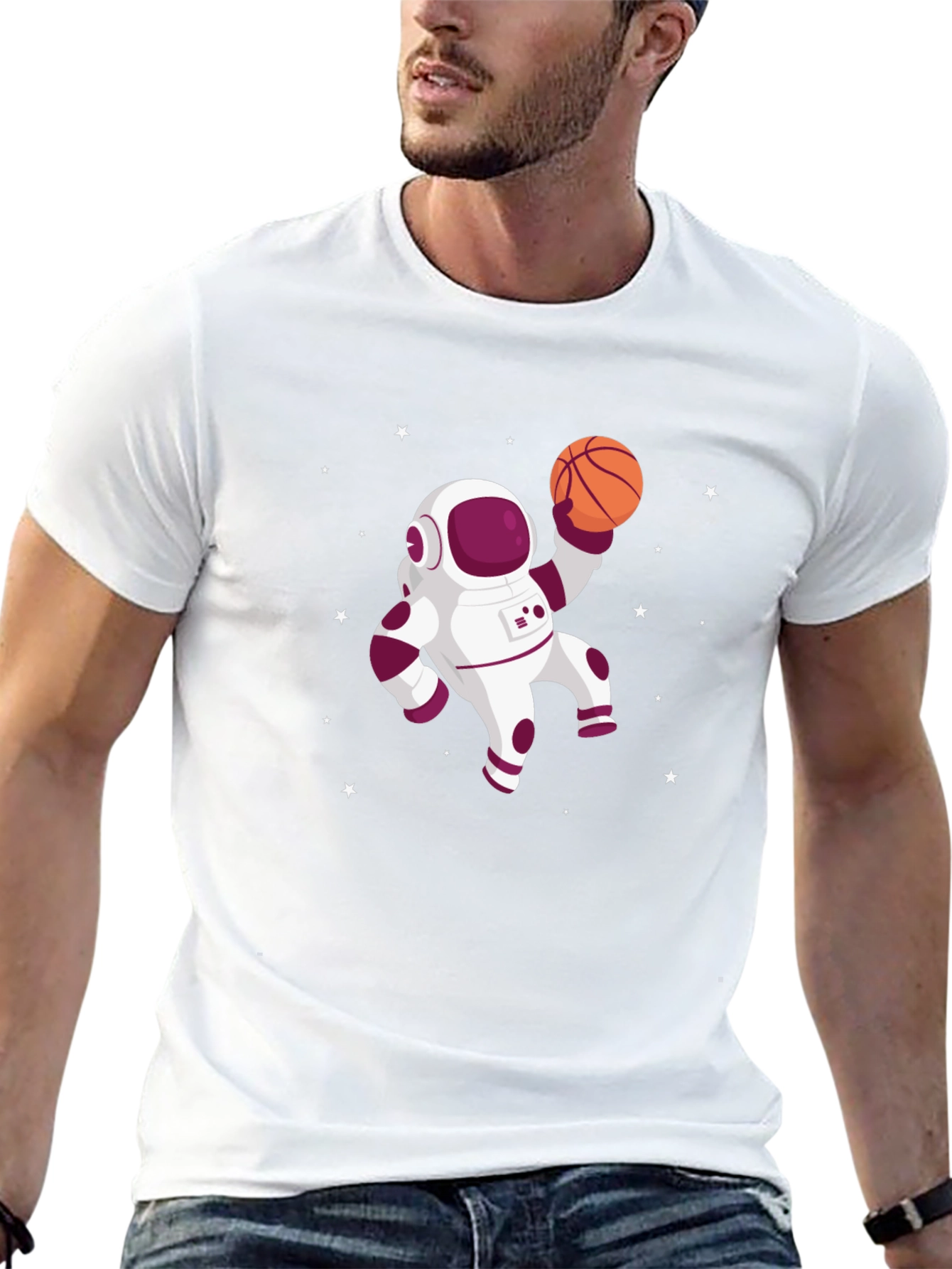 Astronaut Basketball T-Shirt