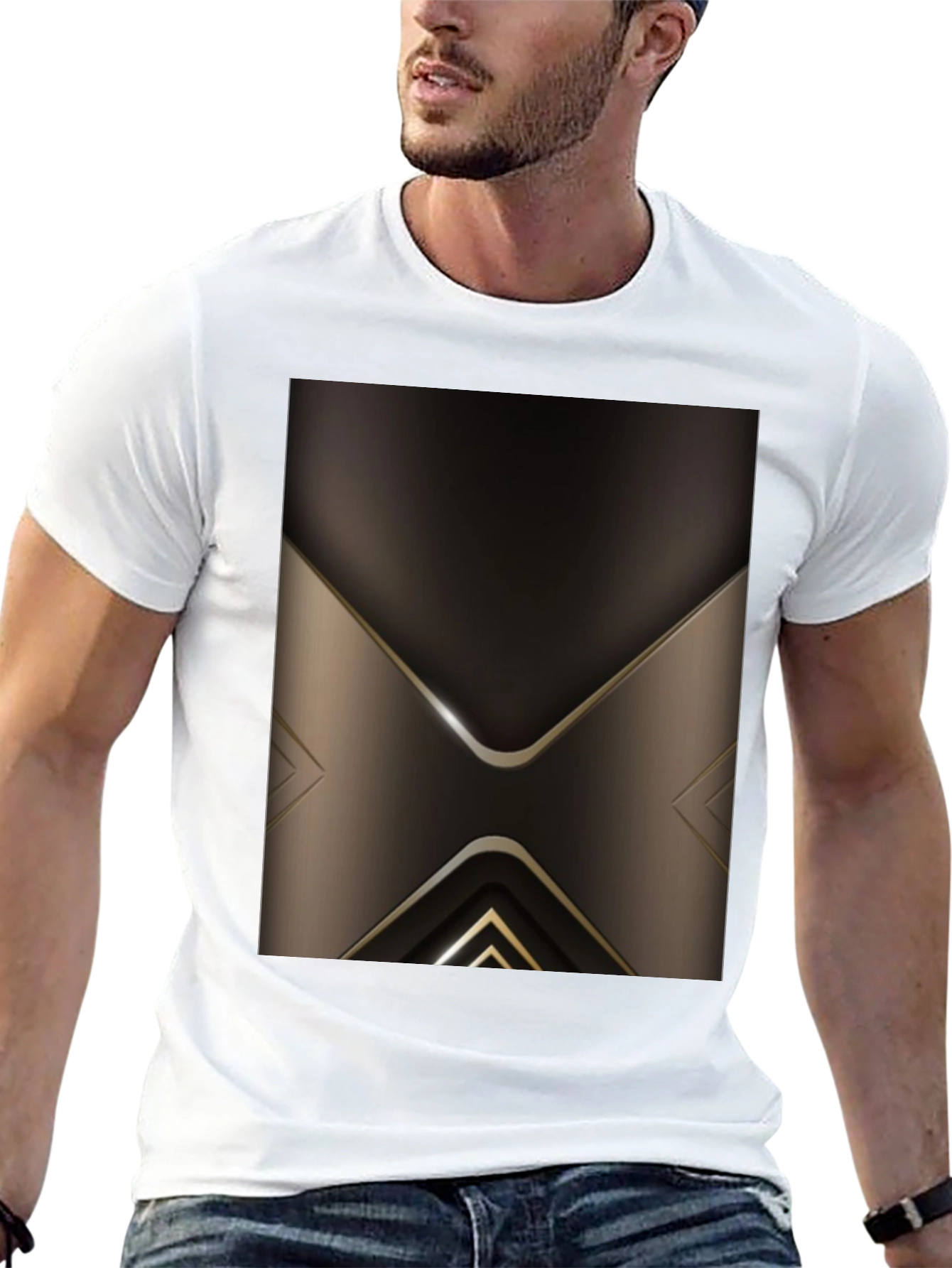 Modern Geometric T-Shirt - Abstract Design