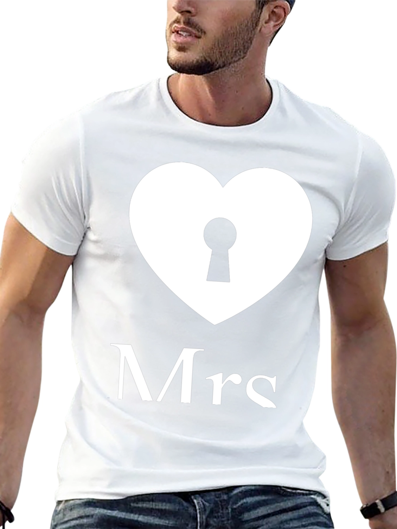 Mrs. Heart Lock T-Shirt - Perfect Wedding Gift