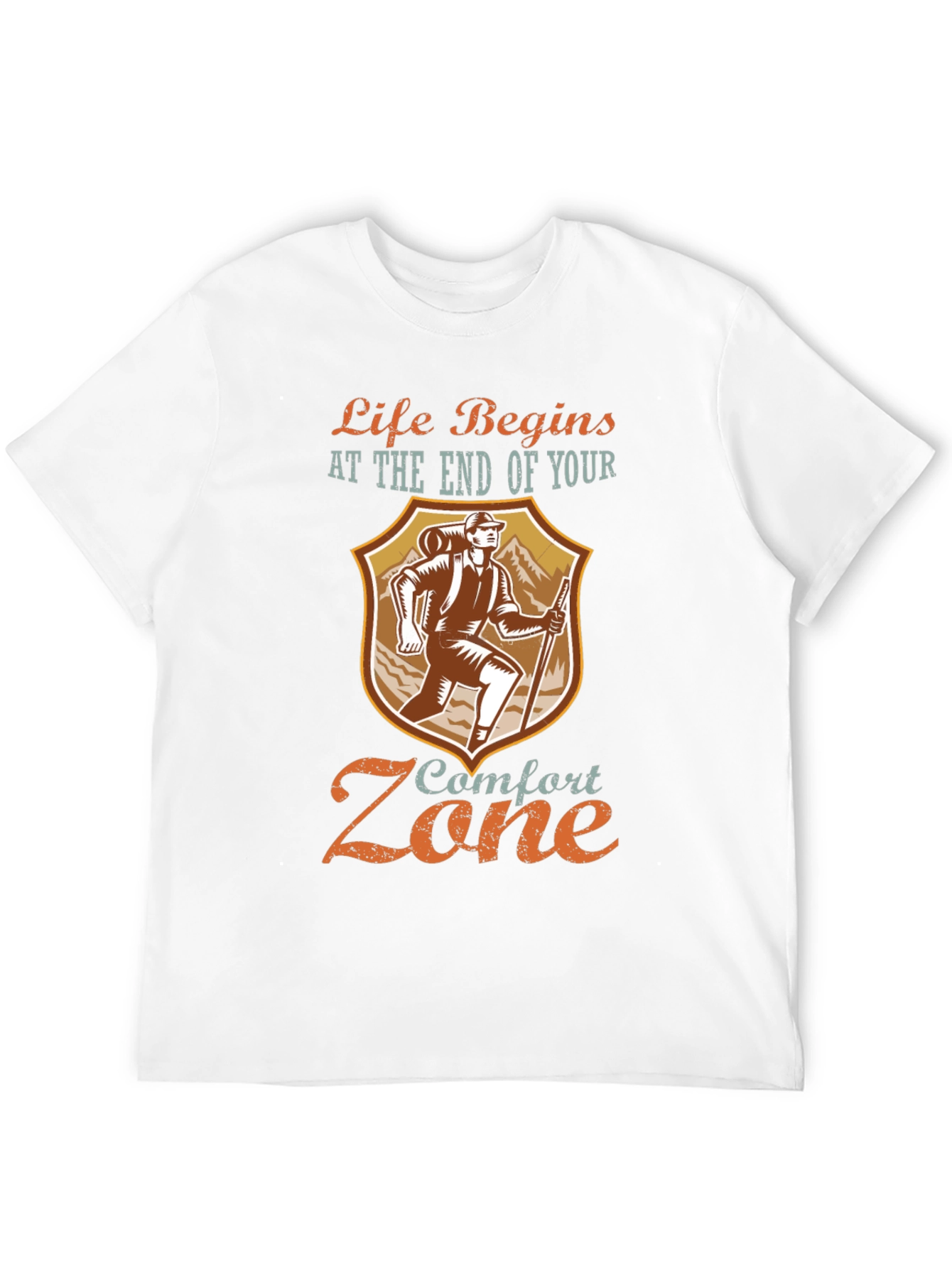 Life Begins Comfort Zone Graphic Tee