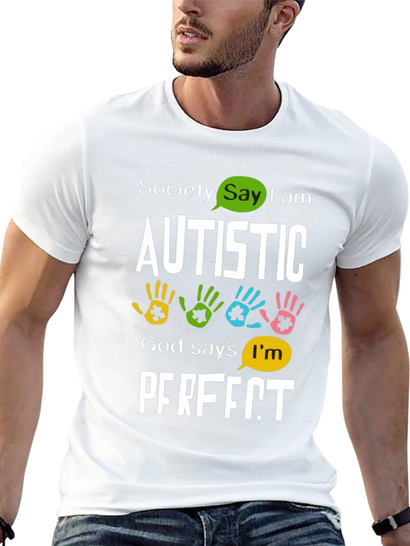 Autism Awareness Graphic T-Shirt: Perfectly Autistic