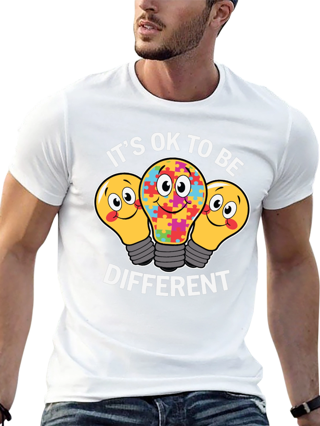 Autism Awareness T-Shirt Different Is Ok