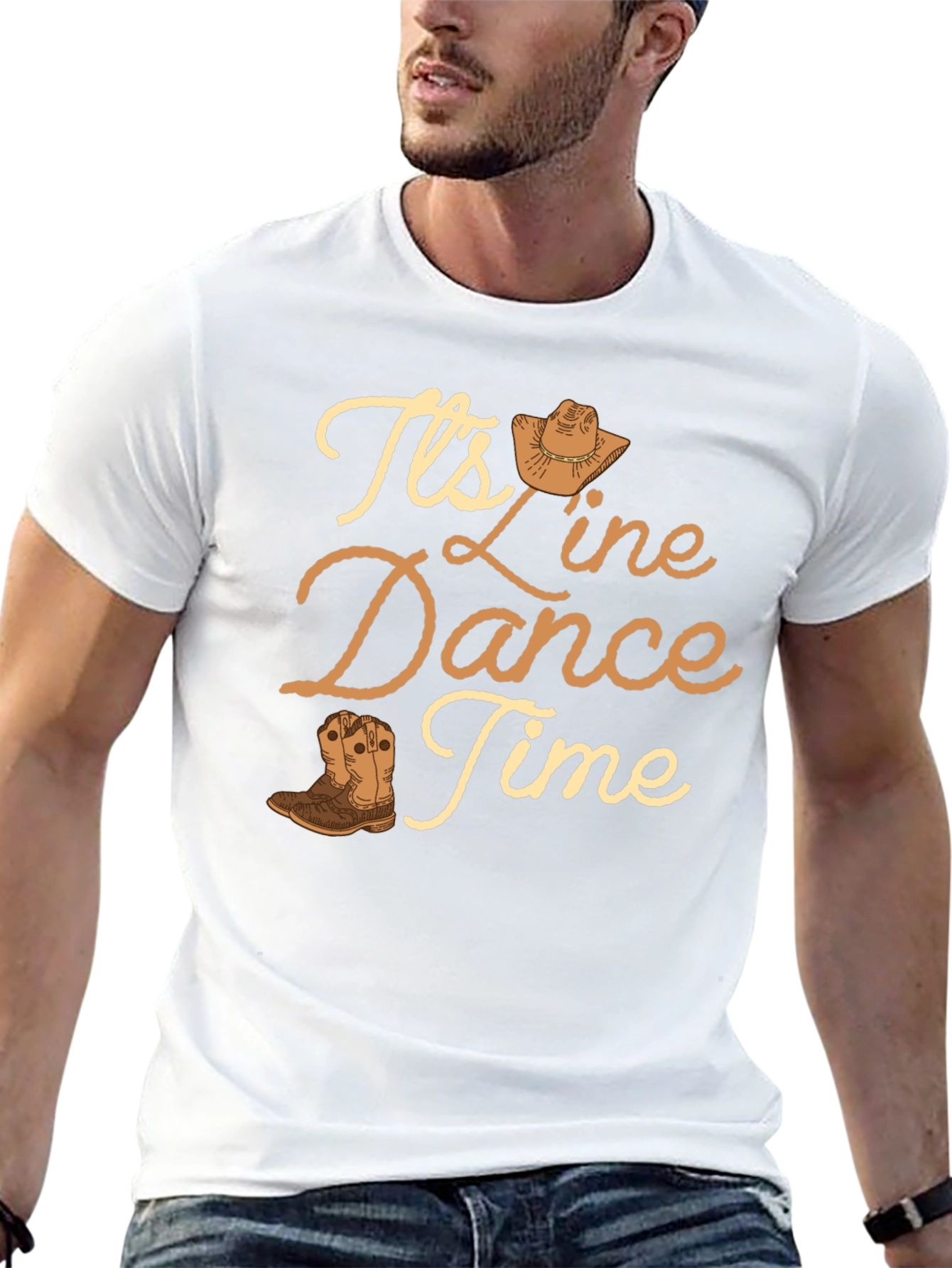Line Dance Time T-Shirt - Western Theme