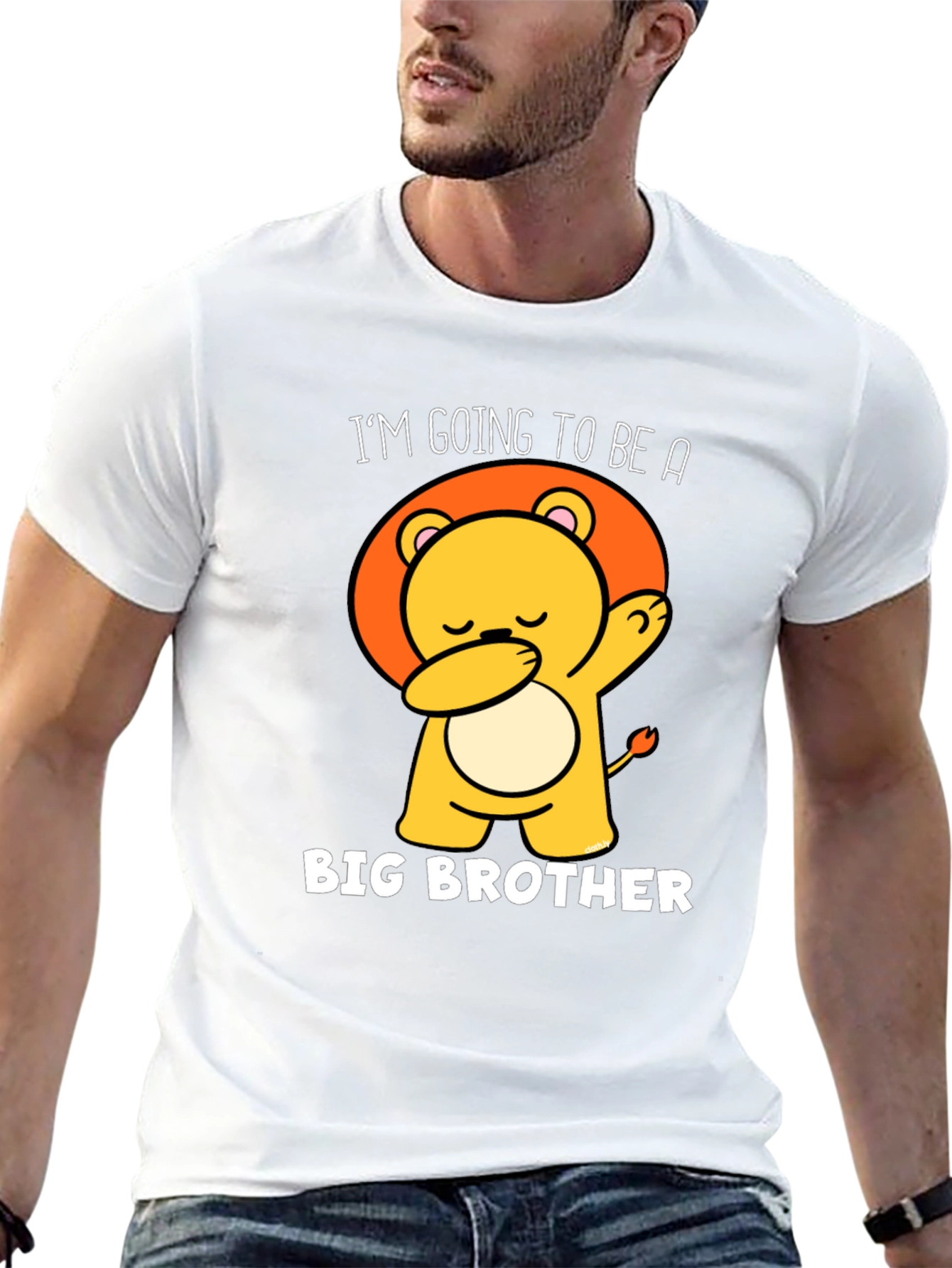 Big Brother Lion Graphic Tee - Black
