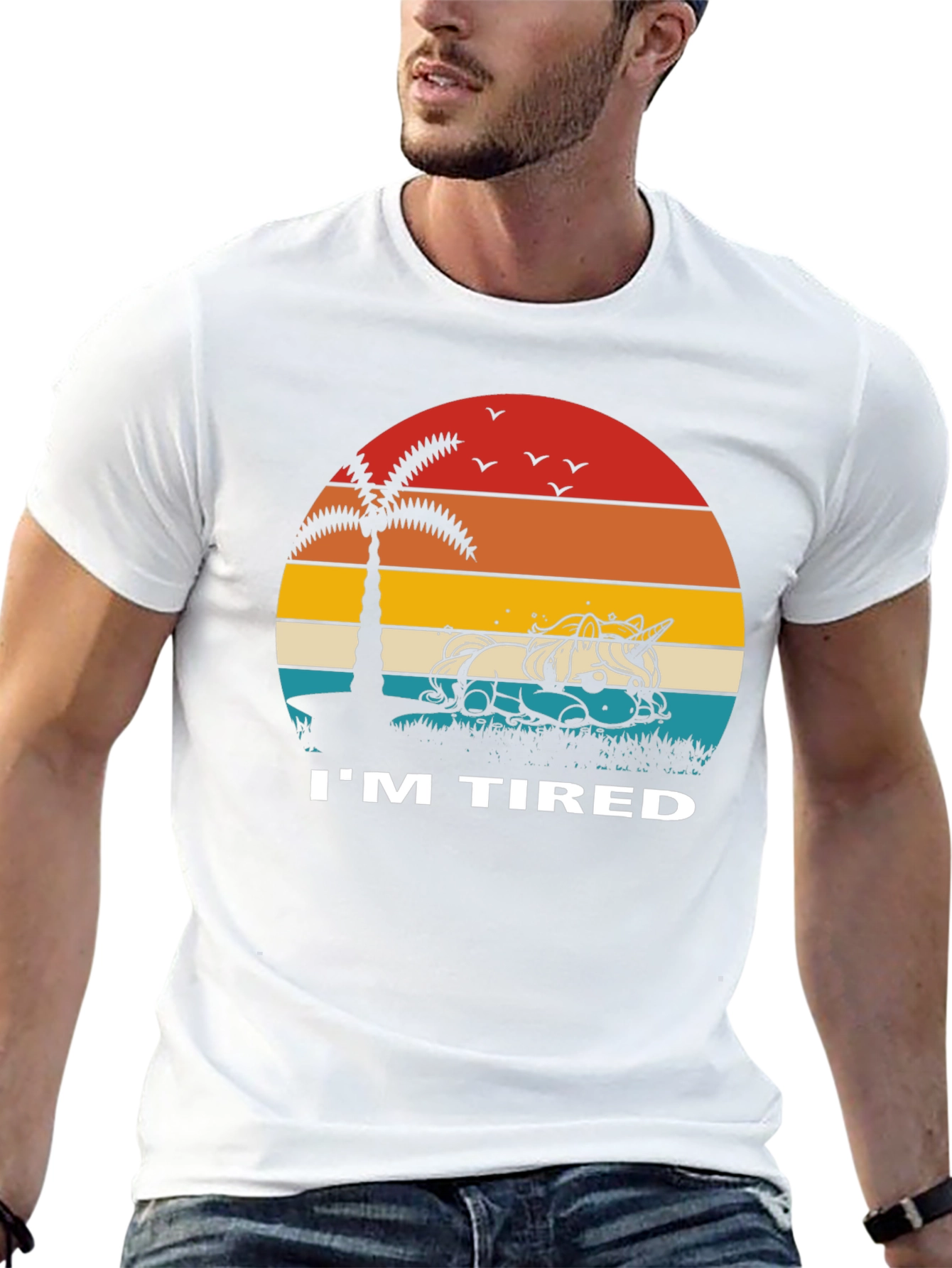 Im Tired Unicorn Sunset T-Shirt