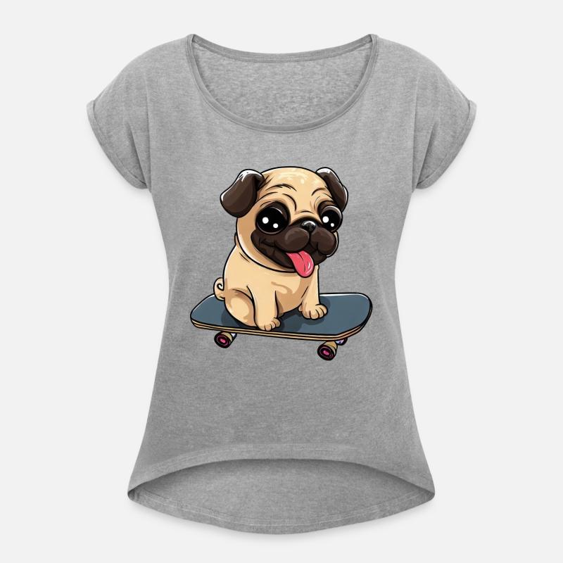 Pug on a Skateboard: Cute Rolling Fun