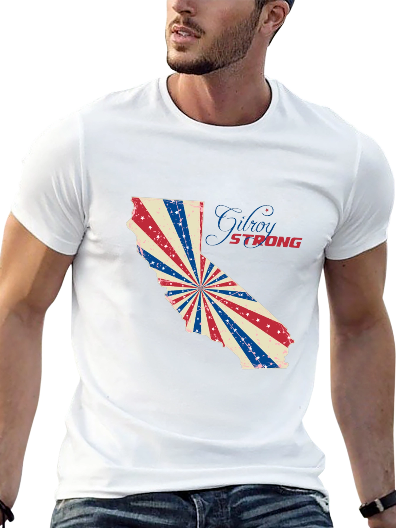Gilroy Strong California Graphic T-Shirt