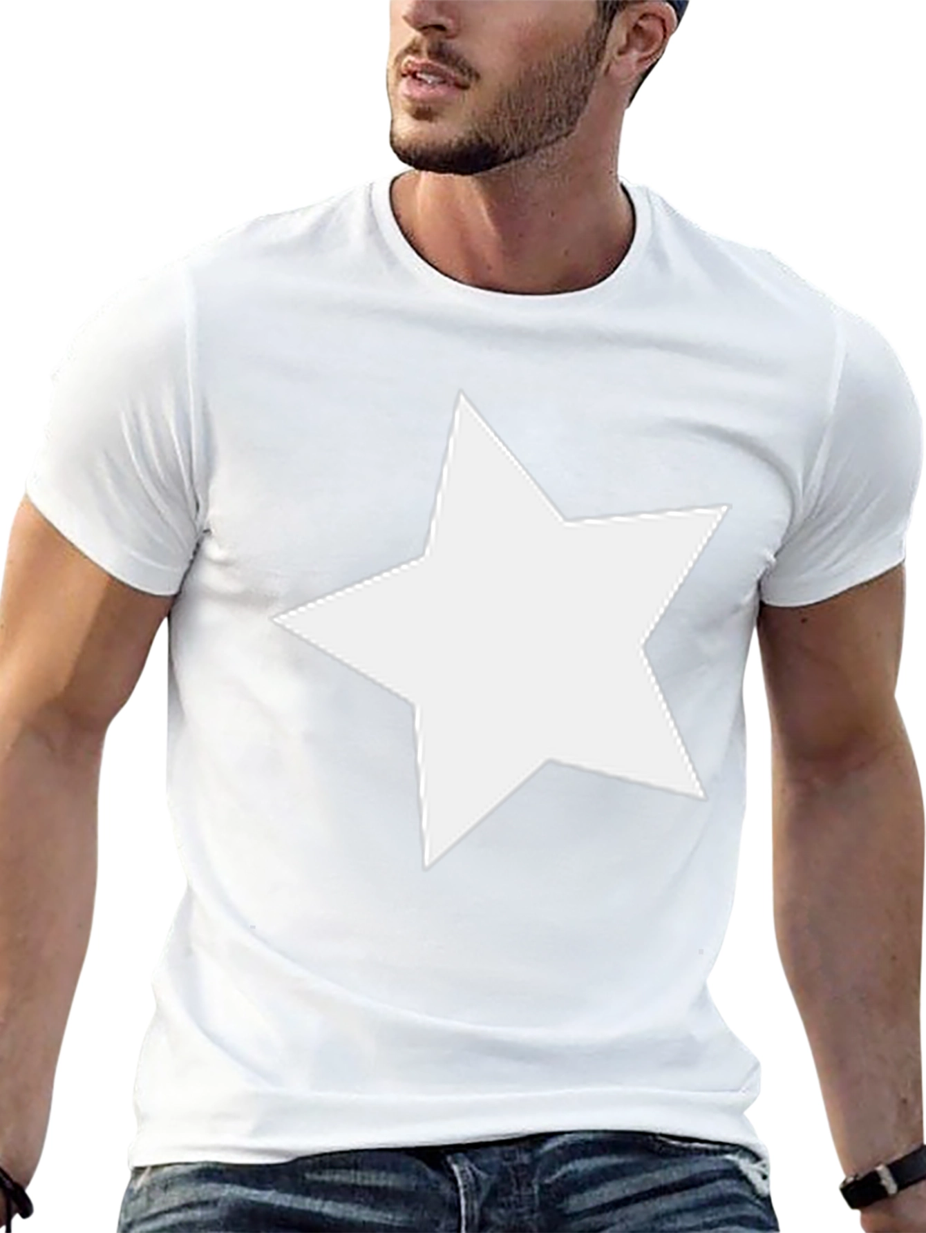 Star Graphic Black T-Shirt - Casual Style