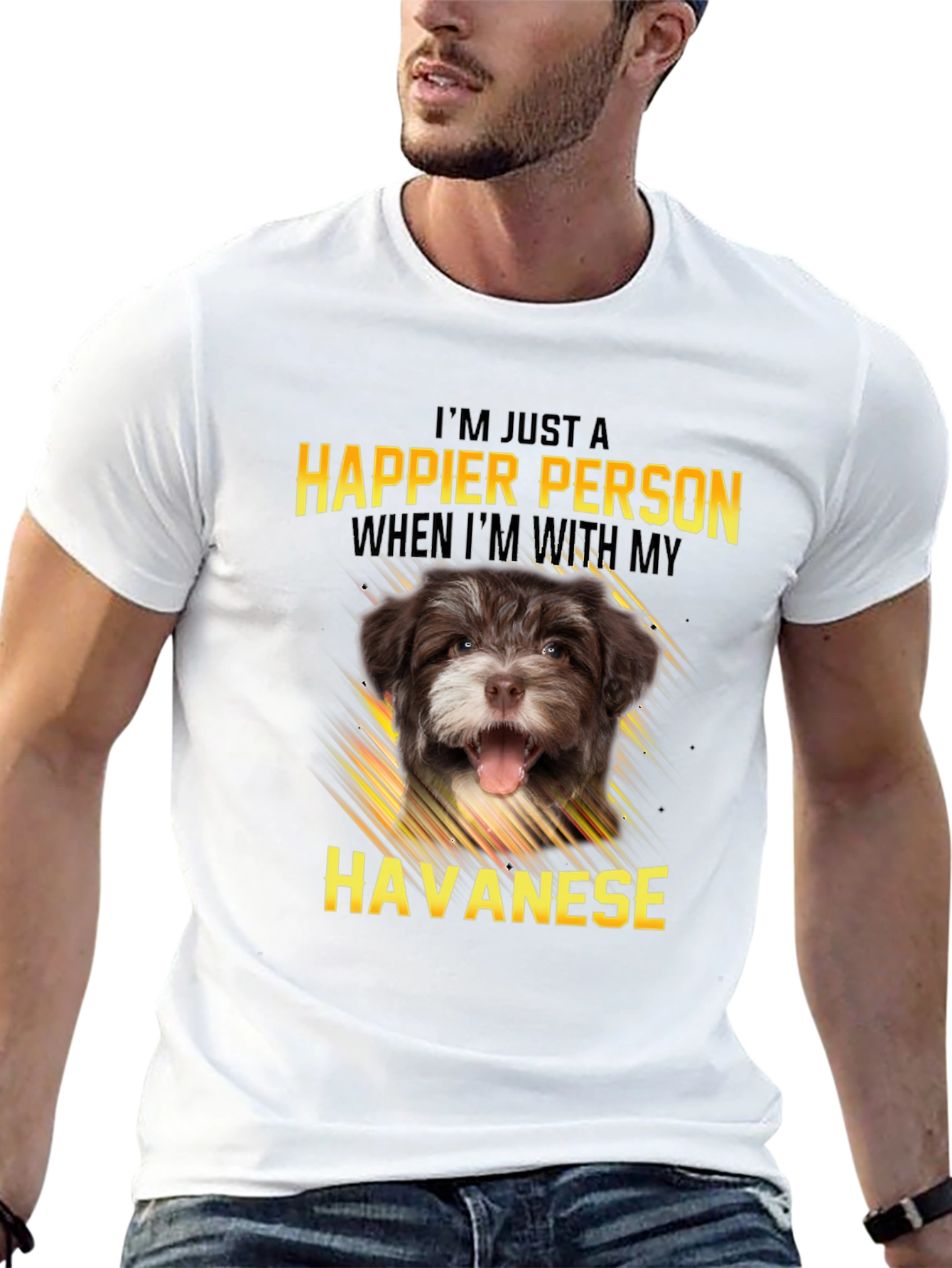 Happier Person Havanese Dog T-Shirt
