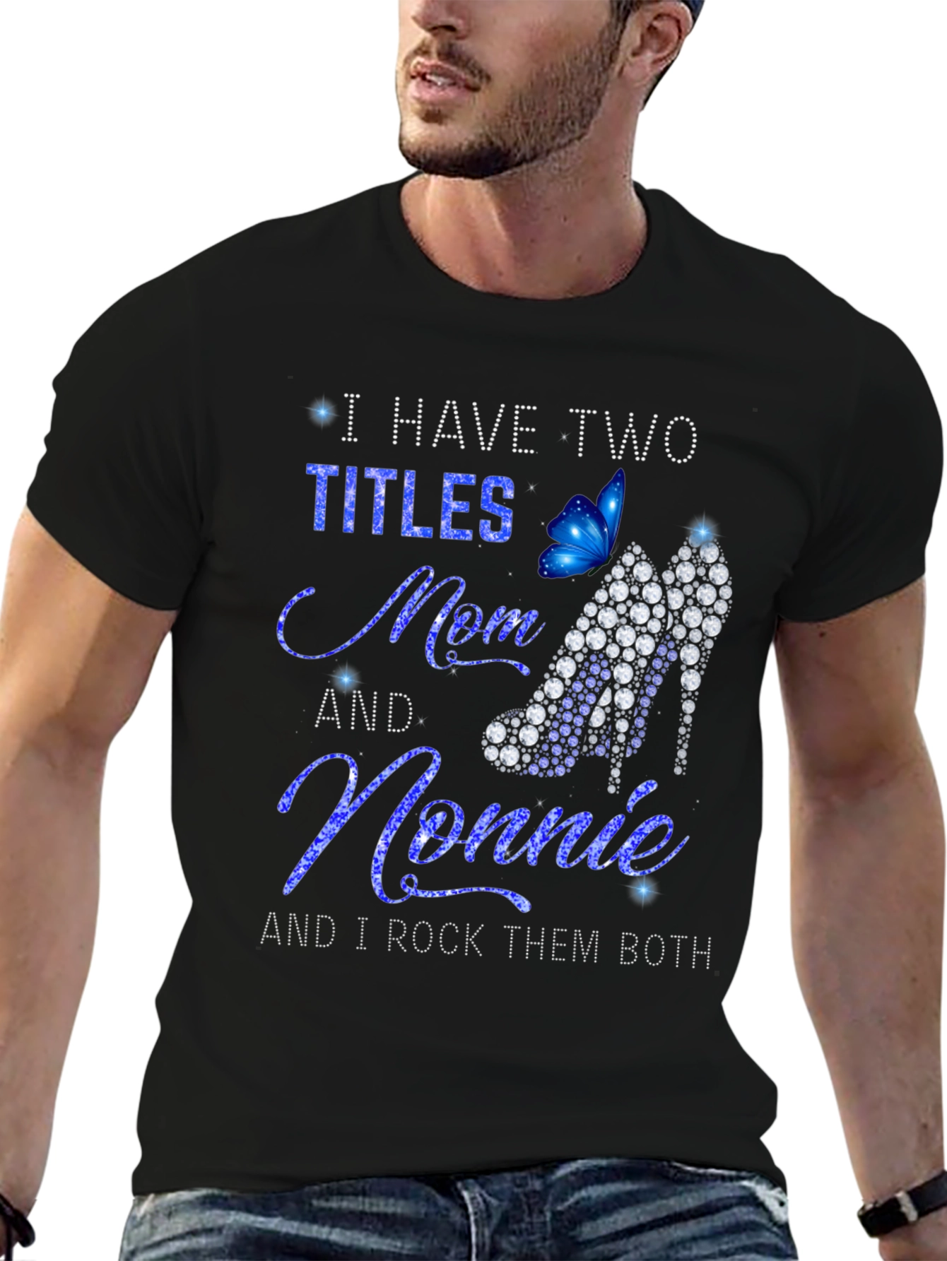 I Have Two Titles Mom and Nonnie Graphic T-Shirt