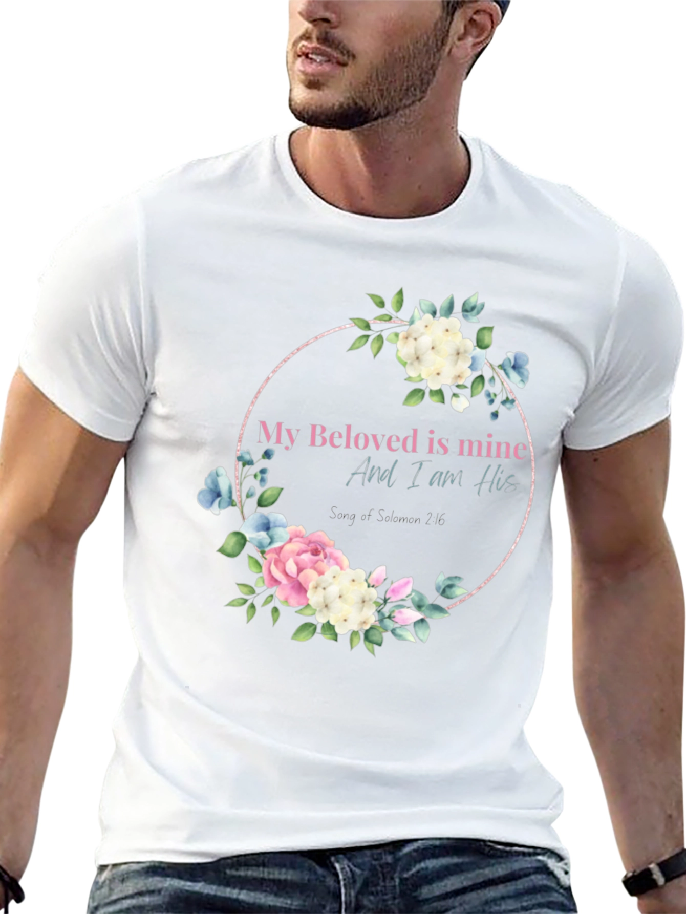 Floral Beloved T-Shirt Scripture Tee