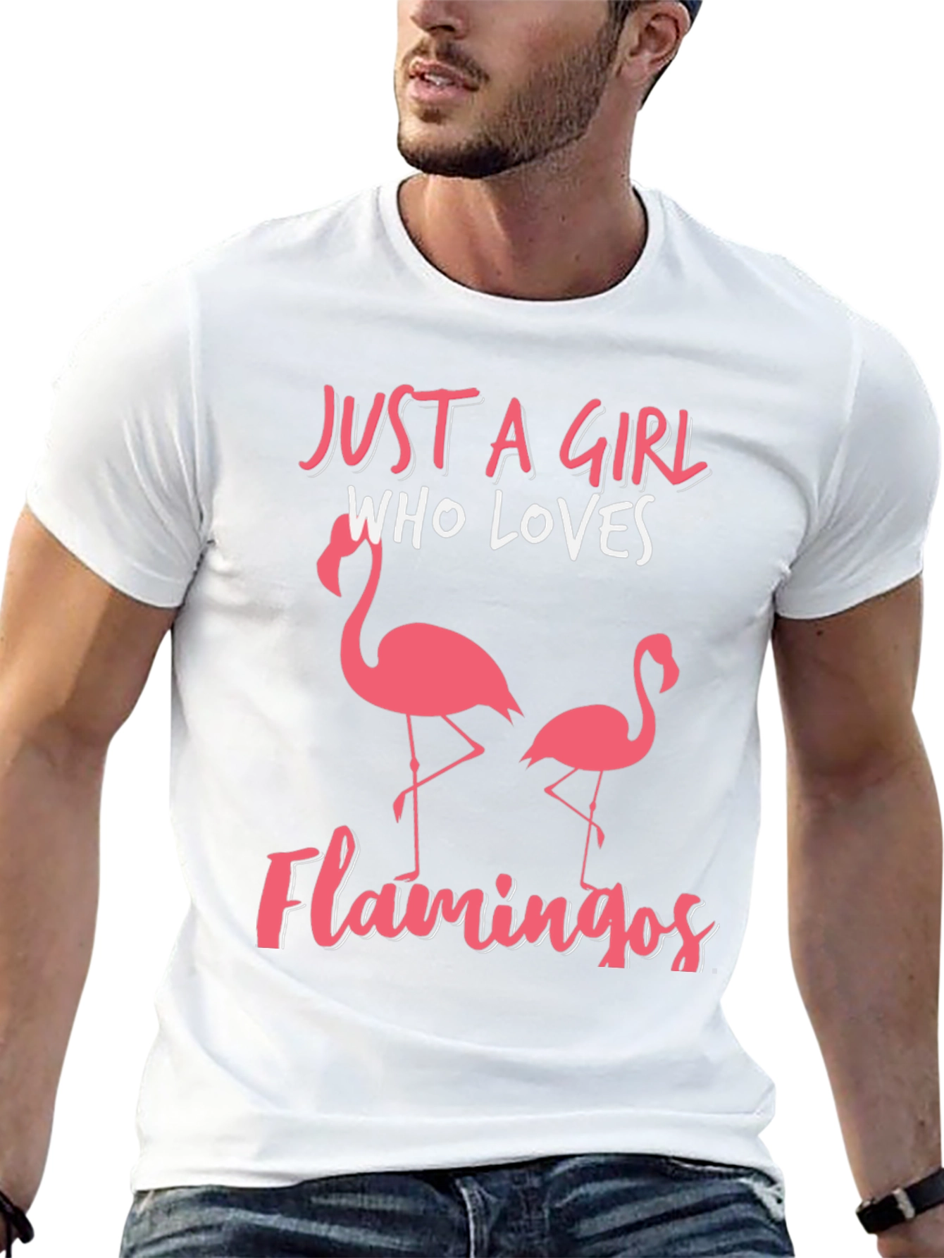Just a Girl Who Loves Flamingos T-Shirt
