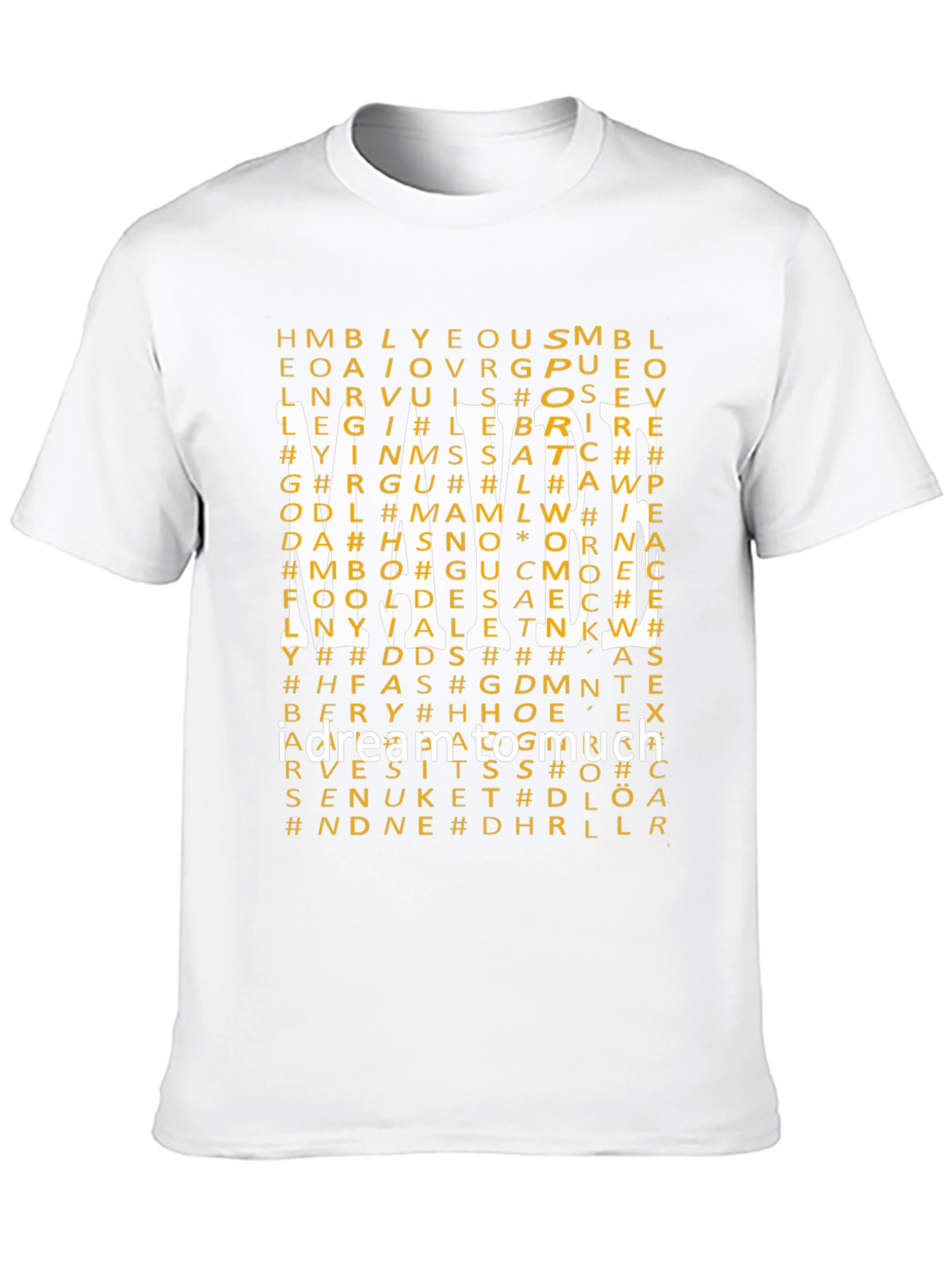 I Dream Too Much Graphic Print Tee - Black