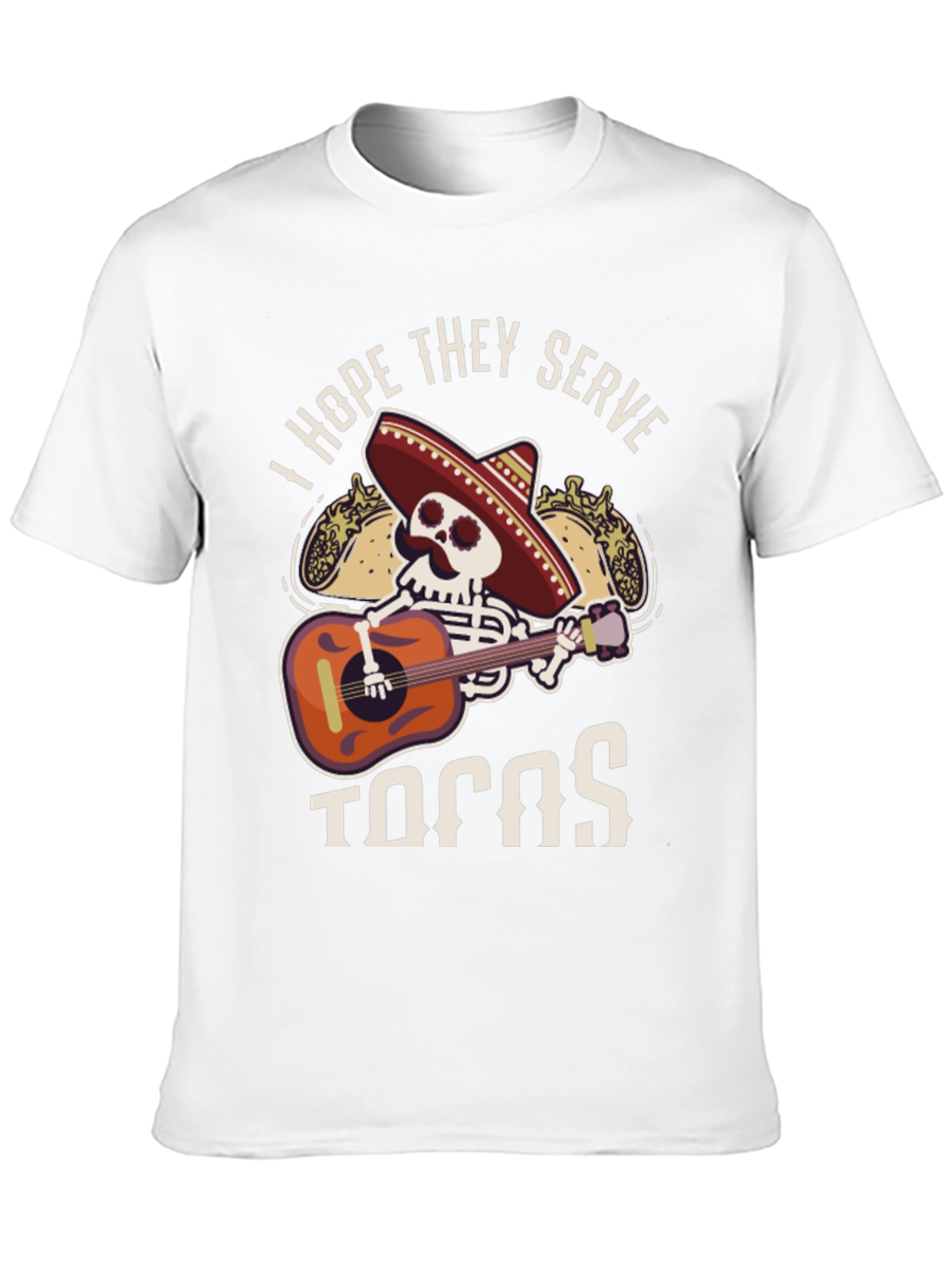 Taco Skeleton Guitarist Graphic Tee