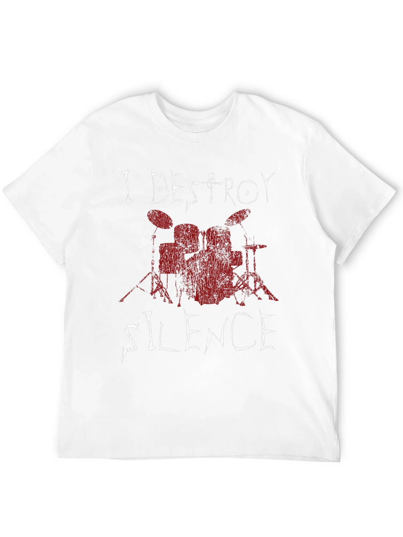 I Destroy Silence Drummer T-Shirt - Black