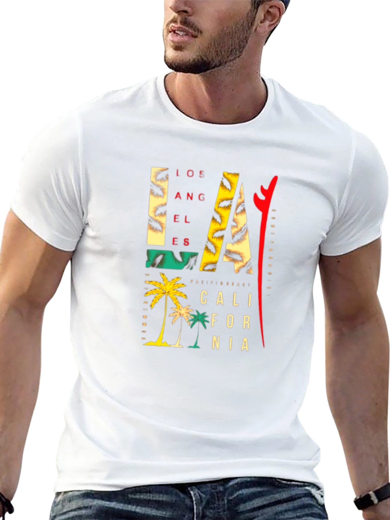 LA California Graphic Print T-Shirt