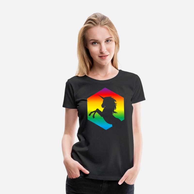Rainbow Unicorn d20 Silhouette | TTRPG Pride
