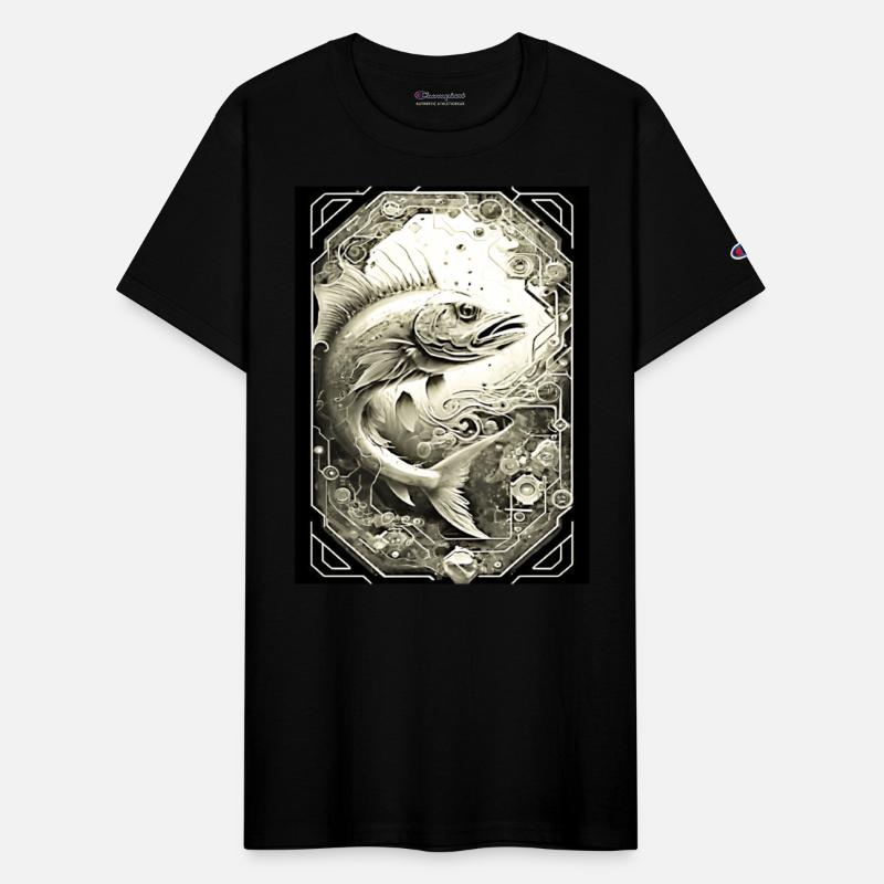 Red Fish T-Shirt Design - Ocean-Inspired Fashion