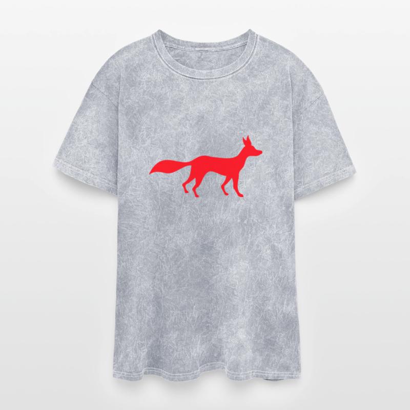 Red Fox Wild Animal Silhouette Outline Cool Logo
