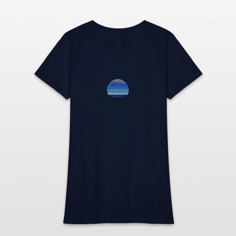Retro Park CIty Utah Sunset Outdoors Fan Ski
