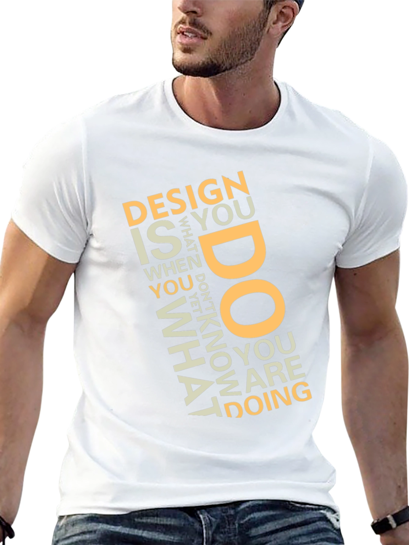 Design What You Do Black Graphic Tee