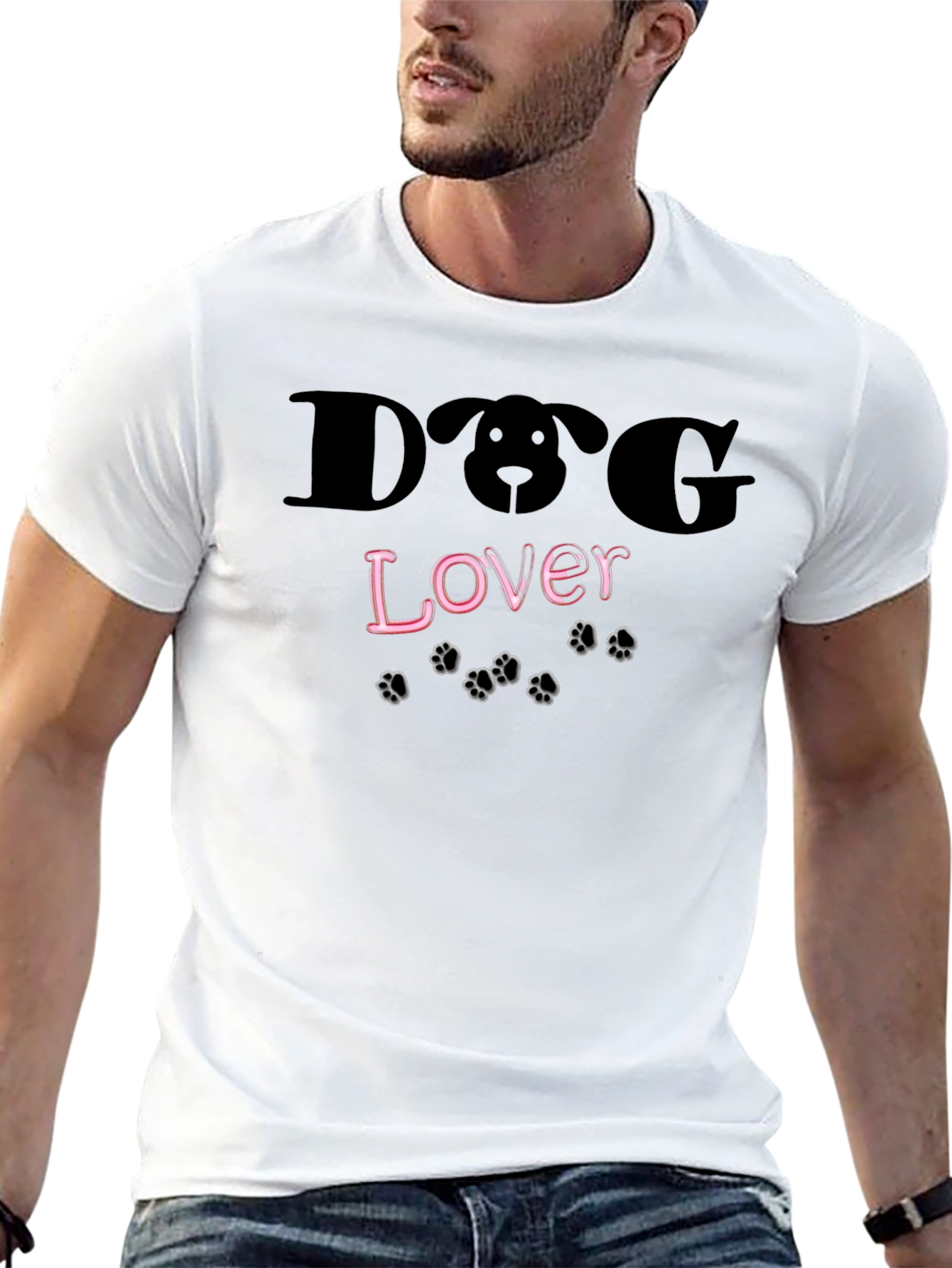 Dog Lover T-Shirt - Black Cute Puppy Design