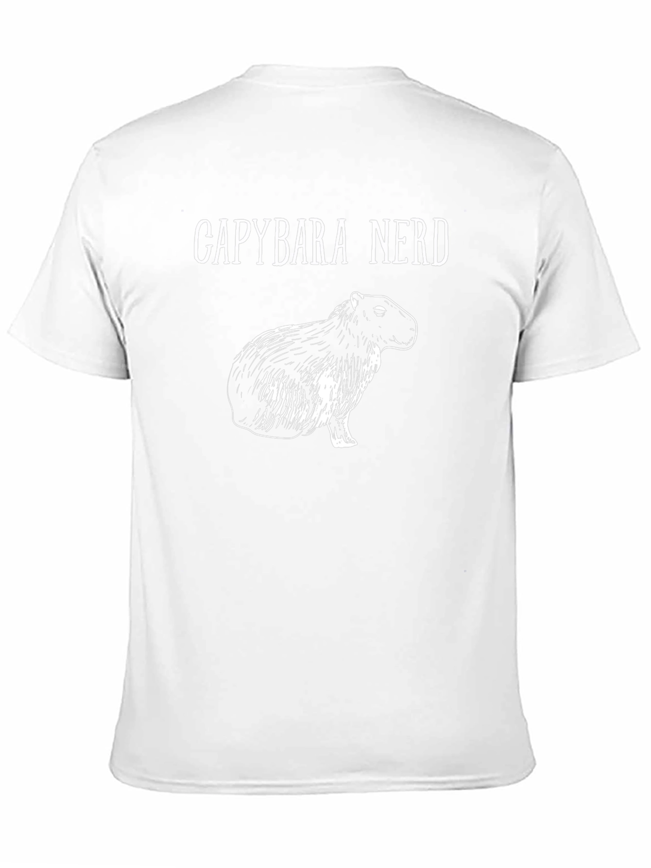 Capybara Nerd T-Shirt - Quirky Animal Lover Tee