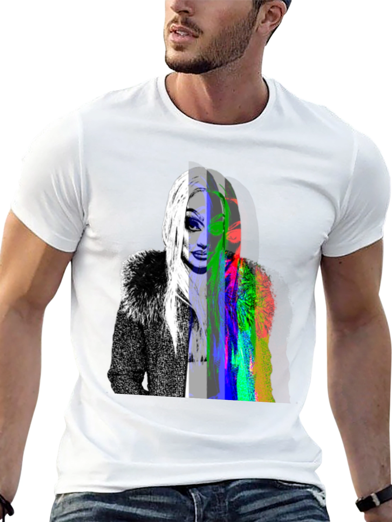Drag Queen Glitch Black T-Shirt