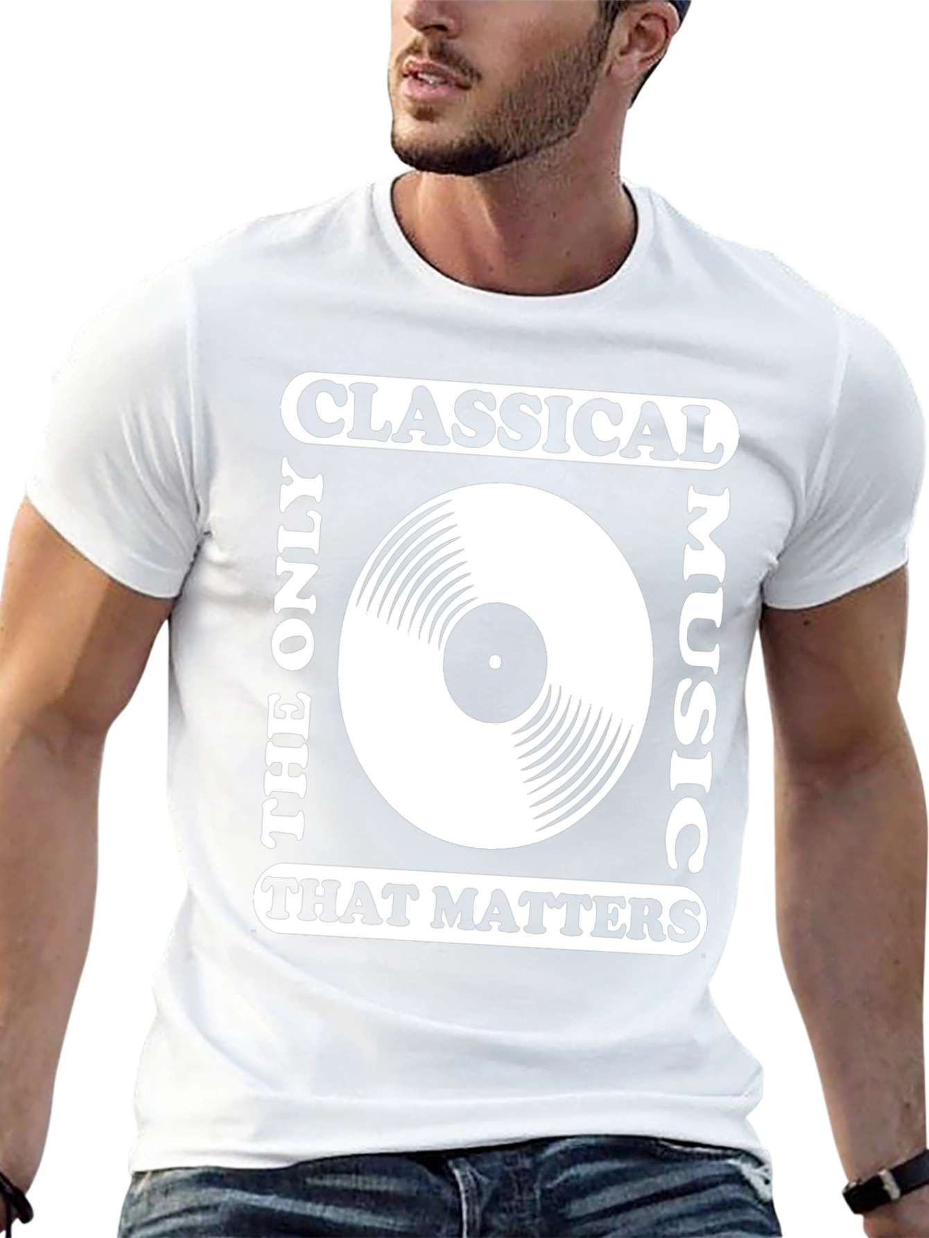 Classical Music Vinyl Record Graphic T-Shirt