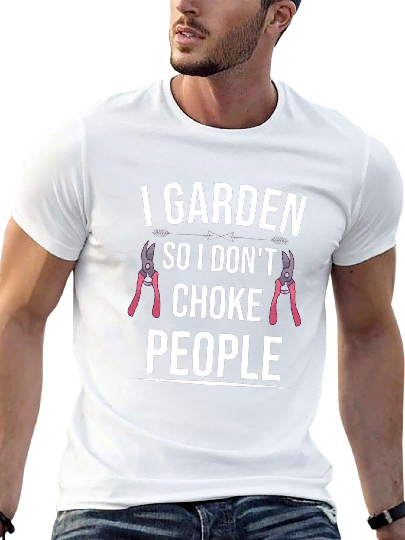 I Garden So I Dont Choke People Graphic T-Shirt